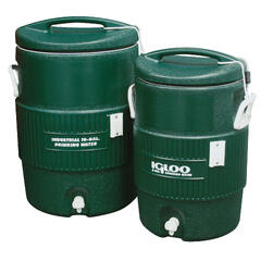 10 Gal. Plastic Igloo Cooler-Green SG45400